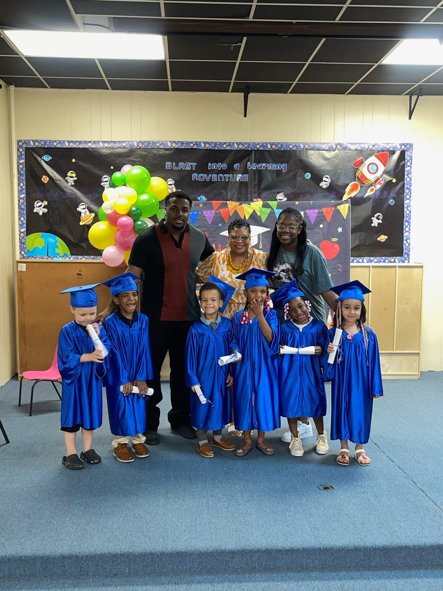 Preschool children in the Butterfly Classroom