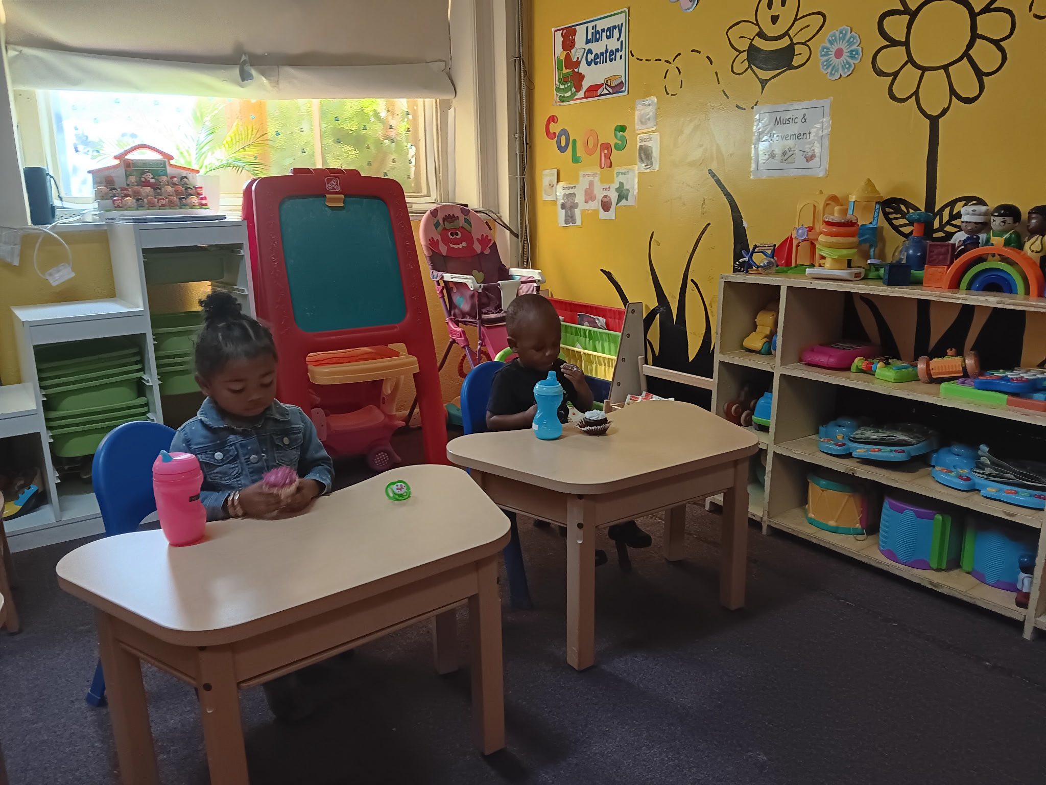 Young toddlers playing in the Caterpillar Classroom